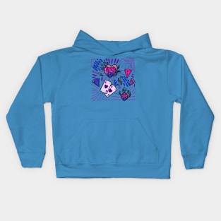 Pink! Purple! BLue! Kids Hoodie